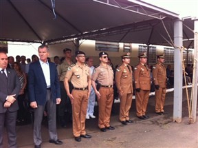 Cerimônia marca a troca de comando do 4º Batalhão da Polícia Militar de Maringá